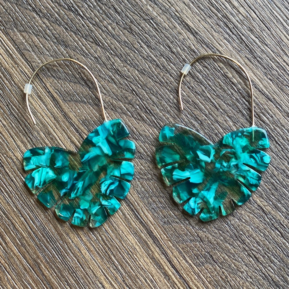 Acrylic tropical earrings